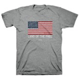 Land of the Free Shirt, Athletic Heather, XX-Large