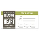 Treasure (Matthew 6:21) Offering Envelopes, 100