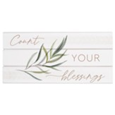 Count Your Blessings Word Block Decor