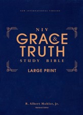 NIV Grace and Truth Large-Print Study Bible, Comfort Print, hardcover