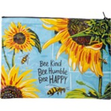 Bee Kind Bee Humble Bee Happy Zipper Folder