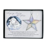 Sleeping Star, Glass Star Ornament