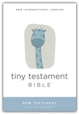 NIV Tiny Testament Bible, New Testament, Comfort Print--soft leather-look, blue