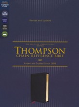 NASB Thompson Chain-Reference Bible,  Comfort Print--calfskin leather, black