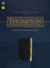 NASB 1977 Thompson Chain-Reference Bible--bonded leather, black