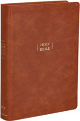 NIV, Wide Margin Bible, Leathersoft, Brown, Red Letter, Comfort Print