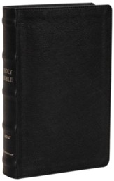 NIV Side-Column Personal-Size Reference Bible--soft leather-look, black