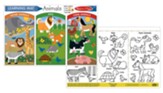 Animals Learning Mat, pack of 6