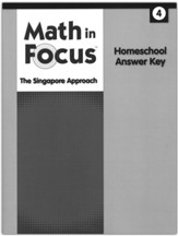 Math in Focus: The Singapore Approach Homeschool Answer Key, Grade 4