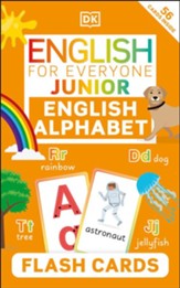 English for Everyone Junior English Alphabet Flash Cards: 52 colorful cards to learn the alphabet