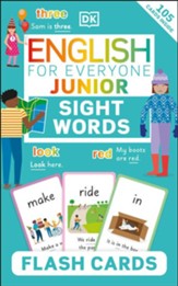 English for Everyone Junior Sight  Words Flash Cards: Learn 100 essential sight words