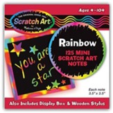 Rainbow Scratch Art Mini Notes, Box of 125