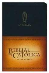La Biblia Catolica, edicion letra grande, piel especial negra (Large Print Catholic Bible, LeatherSoft Black)