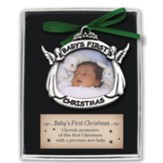 Baby's First Christmas Frame Ornament With Gift Box