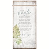 Our Pastor, Timeless Twine Wood Plaque
