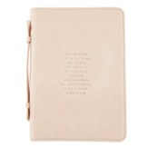 And We Know That in All Things God Works For the Good, Romans 8:28, Bible Cover, Pink