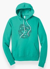 Against the Current Hooded Sweatshirt, Teal, Large