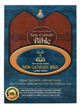 St. Joseph New Catholic Bible (NCB) Large Type Edition, Brown Imitation Leather