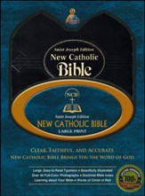 St. Joseph New Catholic Bible (NCB), Large Print, Imitation Leather, Black