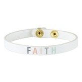 Faith Leather Snap Bracelet