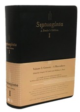 Septuaginta: A Reader's Edition - Flexisoft black, 2 volumes