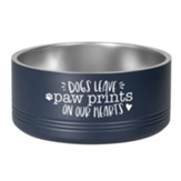 Pawprints on our Hearts, Dog's Pawfect Pet Bowl, Large