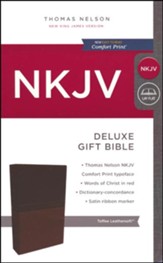 NKJV Deluxe Gift Bible, Tan