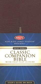 NKJV Classic Compact Bible, Bonded Leather with snap