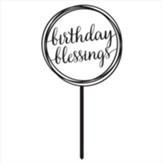 Birthday Blessings Cake Topper