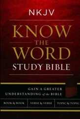 NKJV Know The Word Study Bible, Imitation Leather, Brown/Caramel