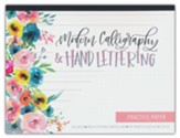 Calligraphy and Hand Lettering Notepad: A Brush Lettering Practice Pad With 50 Removable Sheets and Pre Printed Guide in Two Styles