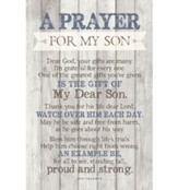A Prayer for My Son Plaque