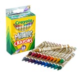 Metallic Crayons, 24 pieces