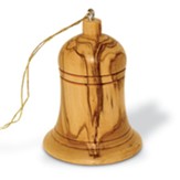 Olive Wood Bell Ornament