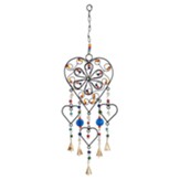 Beaded Heart Wind Chime