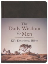 KJV Daily Wisdom for Men Devotional Bible -    Imitation leather covered Hardcover