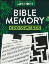 Bible Memory Crosswords Large Print:  Dozens of Challenging Puzzles!
