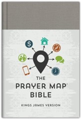 The KJV Prayer Map ® Bible [Gray Weave], Cloth over boards