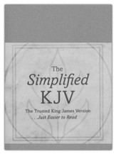 The Simplified KJV--cloth over boards, pewter branch