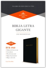 RVR 1960 Biblia letra gigante, negro, imitacion piel (Giant Print Bible, Black)