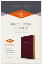 RVR 1960 Biblia letra gigante,  borgona, imitacion piel (Giant Print Bible, Burgandy)