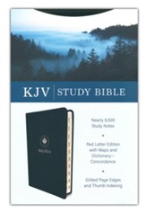 KJV Study Bible--imitation leather, evergreen (indexed) - Imperfectly Imprinted Bibles