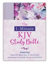 KJV 1-Minute Study Bible--lavender  petals