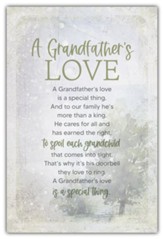 A Grandfather's Love, Plaque