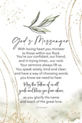 God's Messenger Plaque