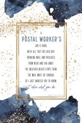Postal Worker's Job, Plaque