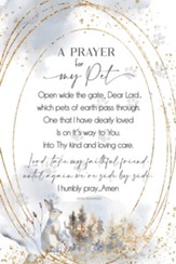 A Prayer For My Pet Plaque