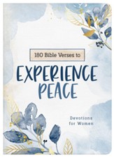 180 Bible Verses to Experience Peace Devotions for Women - Flexible Casebound cover
