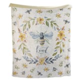 Bee Floral Throw