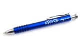 Personalized, Two Hearts Blue Pen with Grip